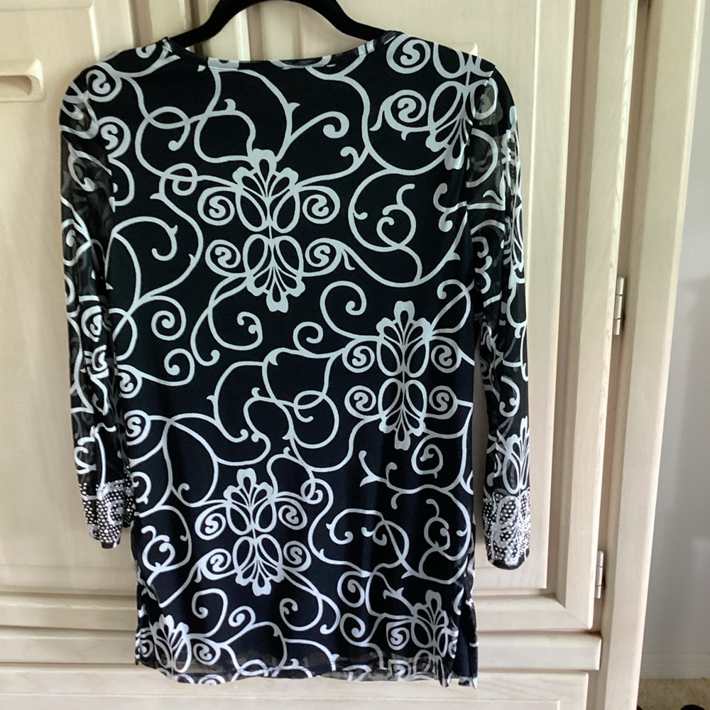 🌹INC dressy‎ top size M - Picture 3 of 10